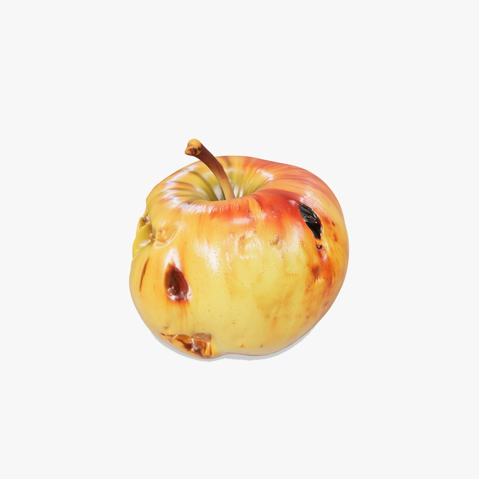 Realistic Bruised Apple D Model Pack