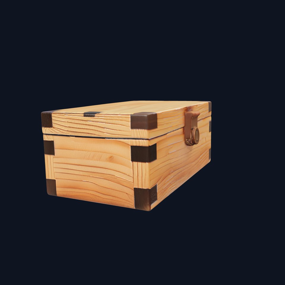 Wooden Treasure Box Model Pack