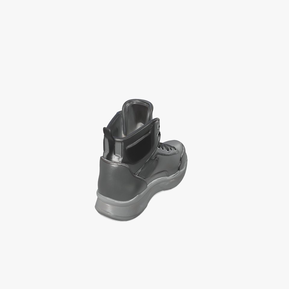Black Tactical Boot D Model Pack