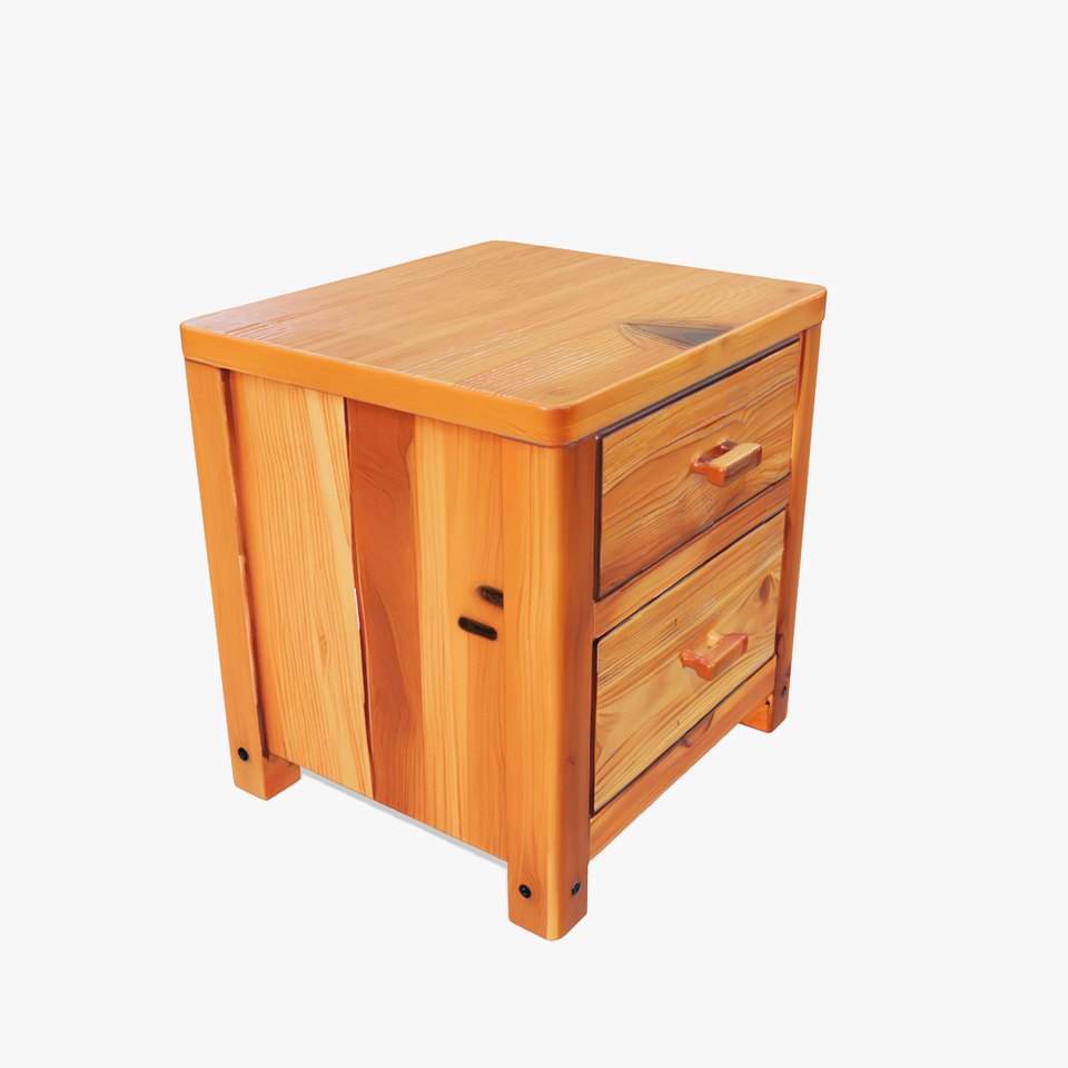 Wooden Nightstand Drawer Model Pack