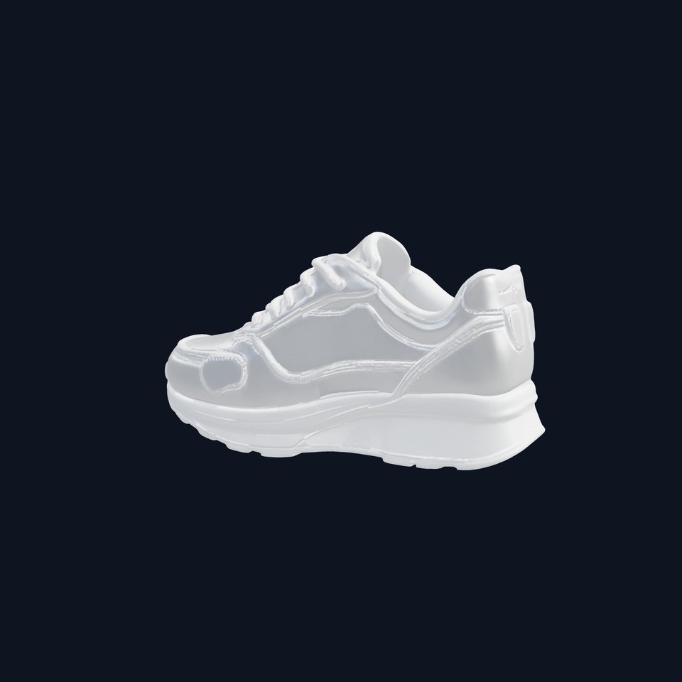 Futuristic Metallic Sneaker Model Pack