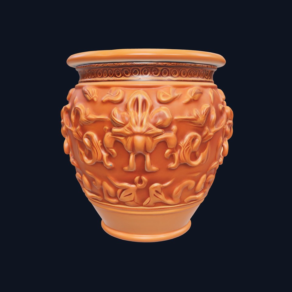 Decorative Ornamental Vase Model Pack for Architectural Visualization