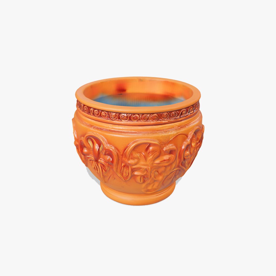 Ornate Terracotta Pot D Model Pack