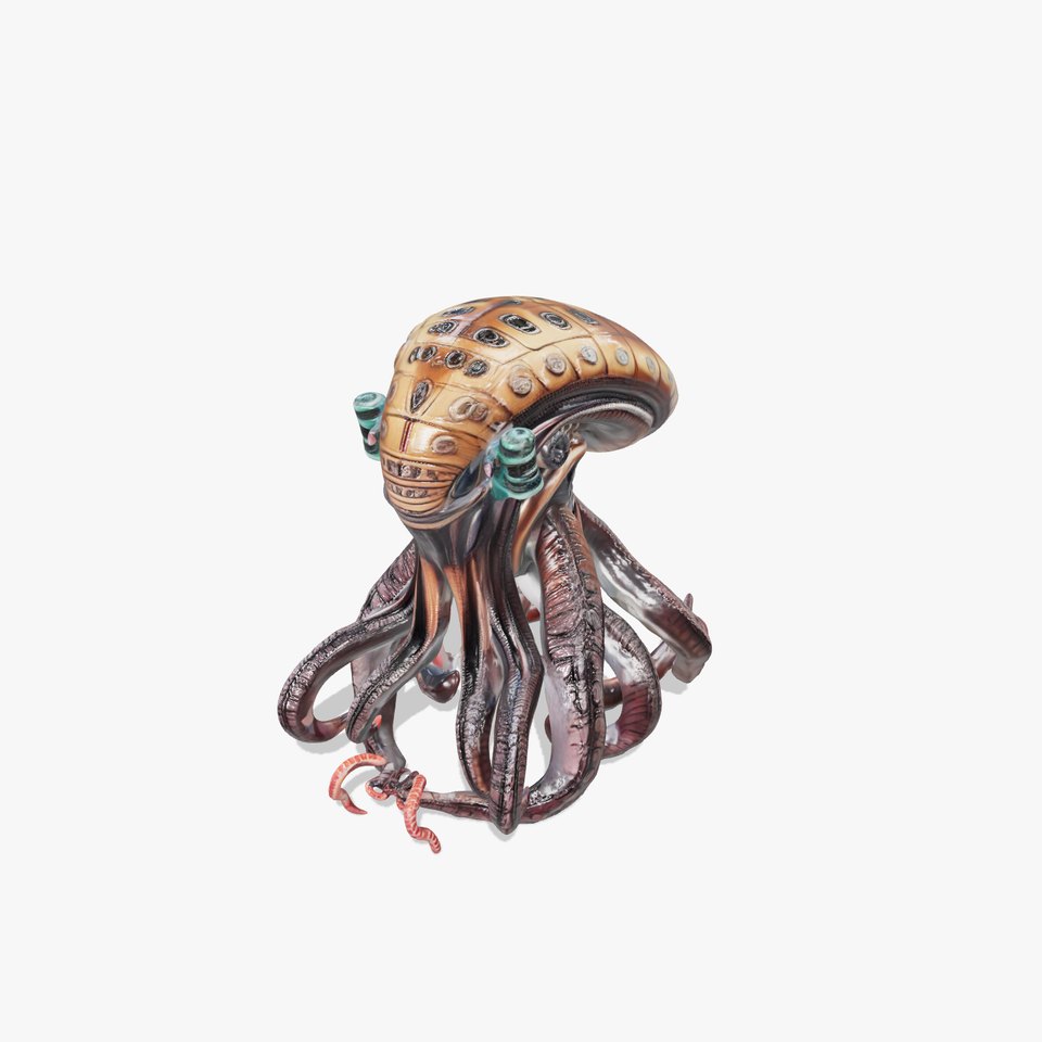 Steampunk Octopus Model Pack
