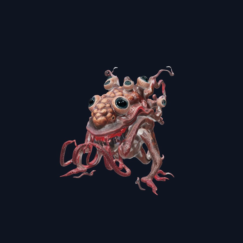 Alien Creature Model Pack for Game and Animation