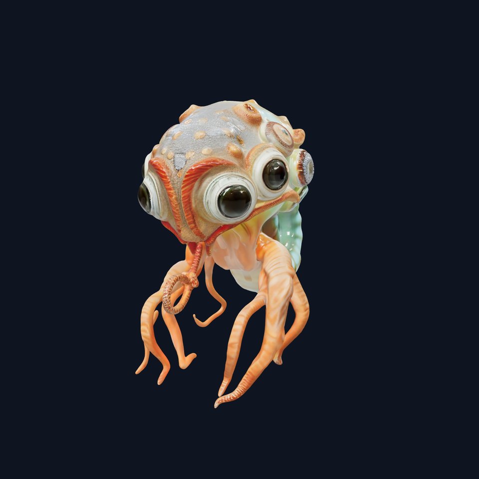 Alien Creature Model Pack with PBR Textures