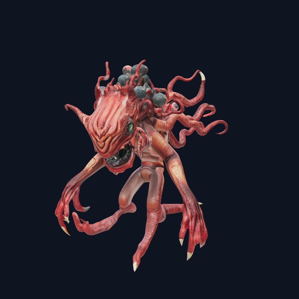 Tentacled Monster Model Pack for Game and Film