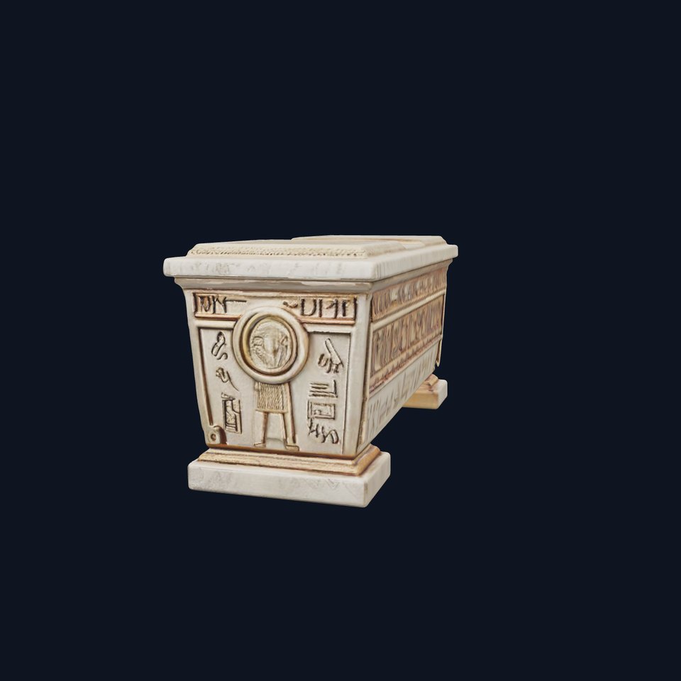 Ancient Sarcophagus Model Pack with Hieroglyphics