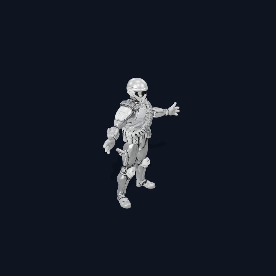 Futuristic Tactical Armored Soldier with Versatile Animations