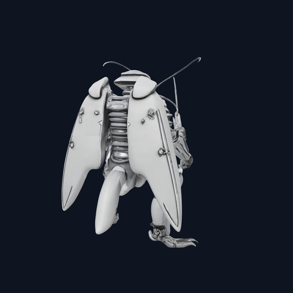 Armored Insect Warrior Model Pack with Sword and Shield