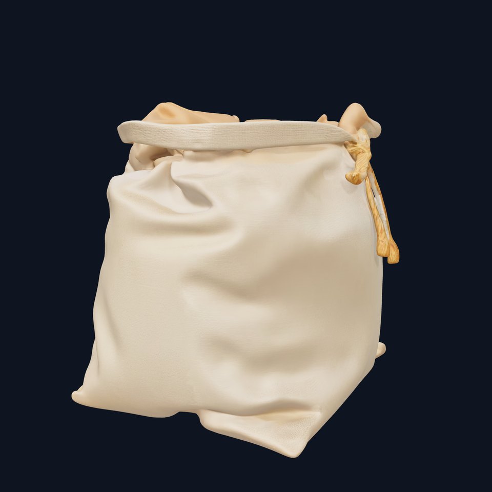 Sackcloth Bag D Model Pack