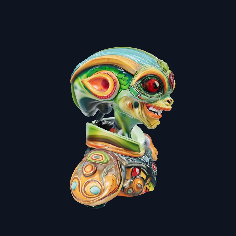 Futuristic Alien Creature Model Pack