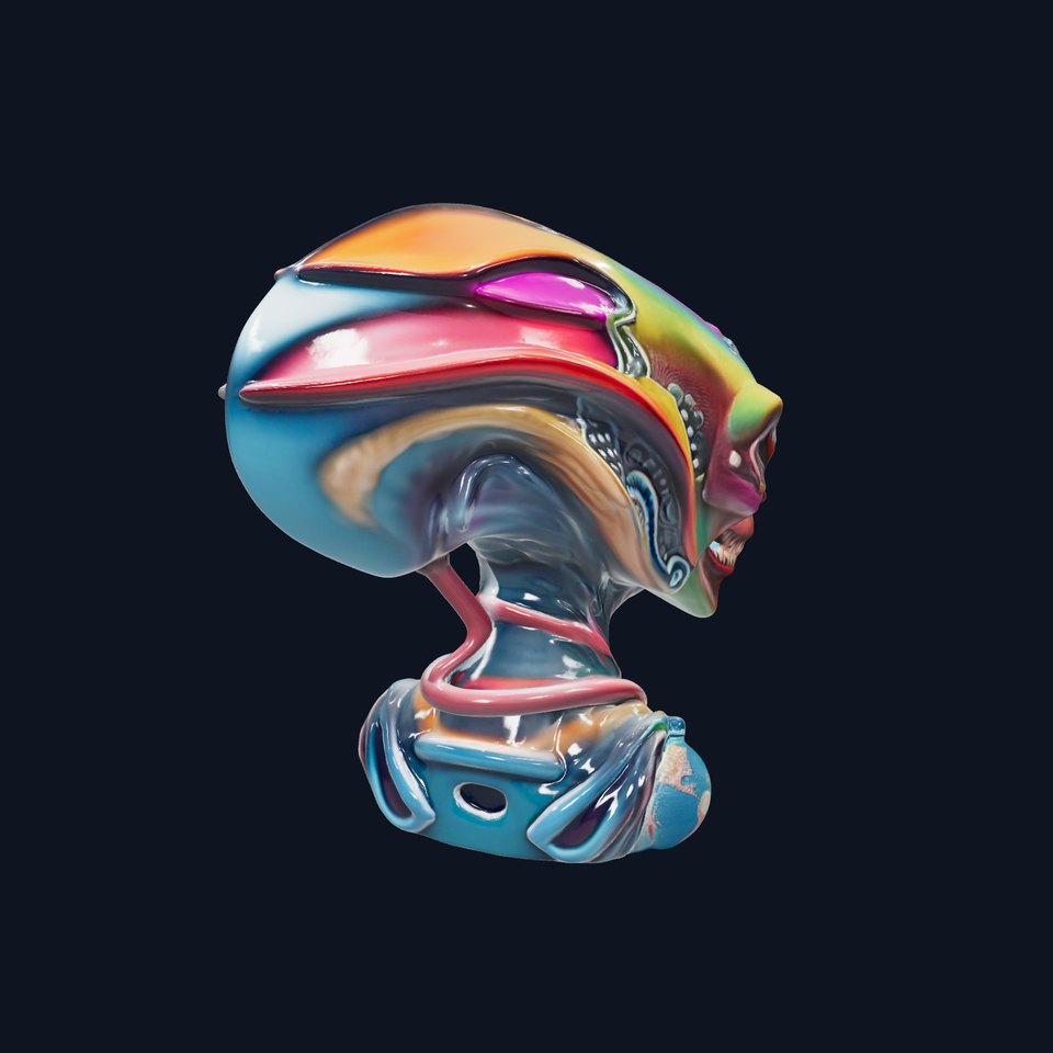 Vibrant Alien Creature Model Pack