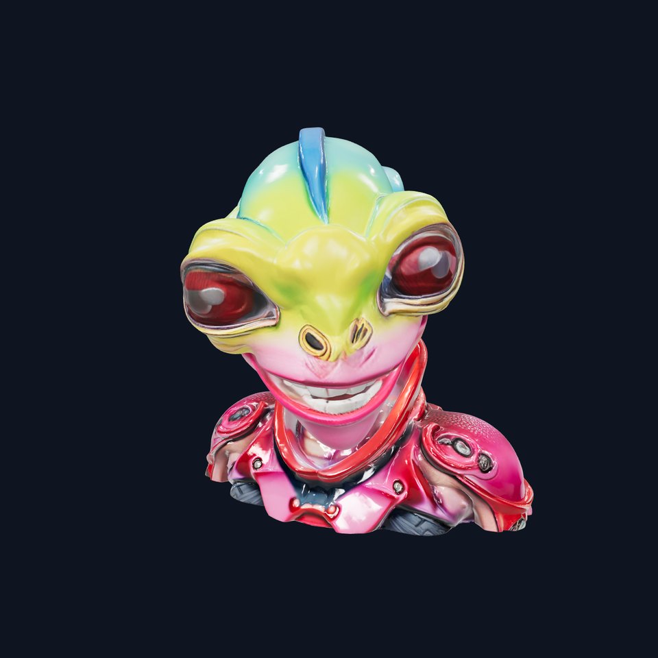 Colorful Alien Creature Model Pack