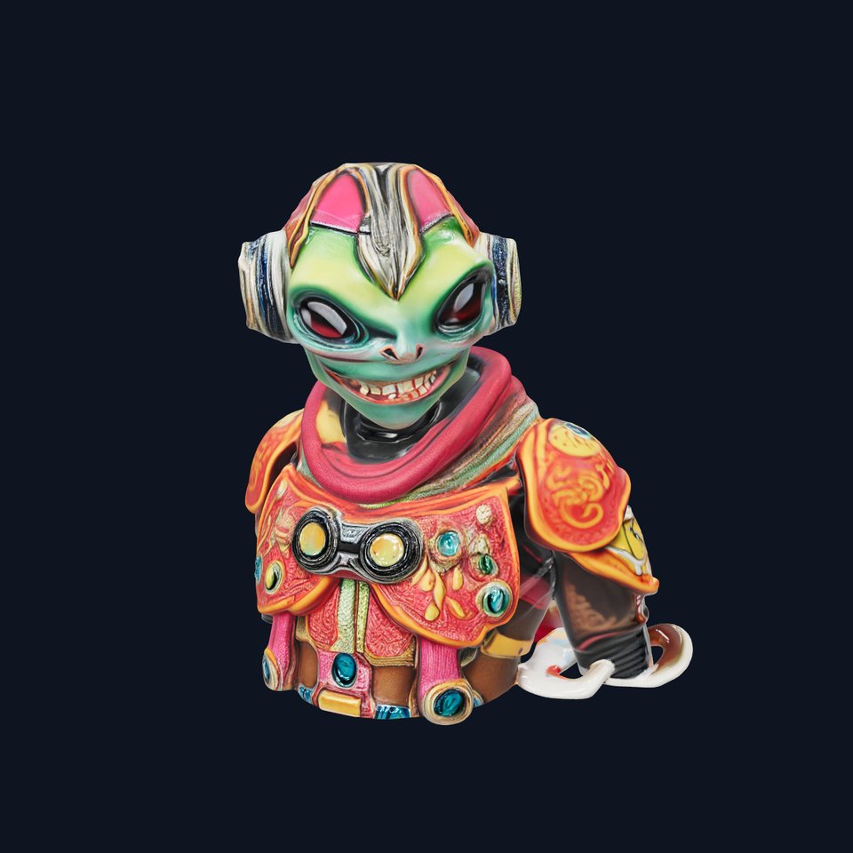 Alien Character Model Pack with Colorful Armor
