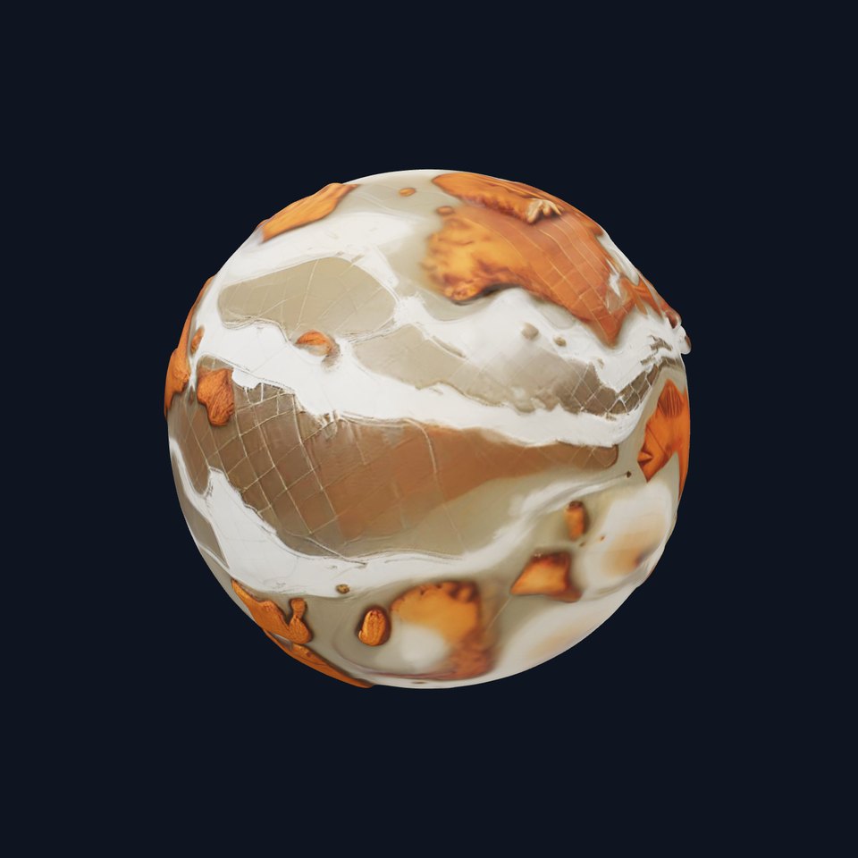 Detailed Topographic Globe Model Pack