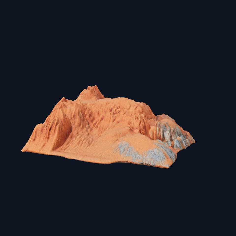 Desert Mountain Terrain Model Pack