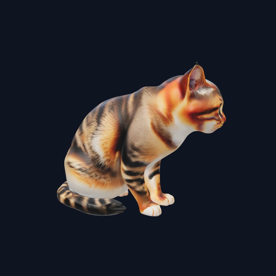 Realistic Cat Model Pack for D Rendering and Animation