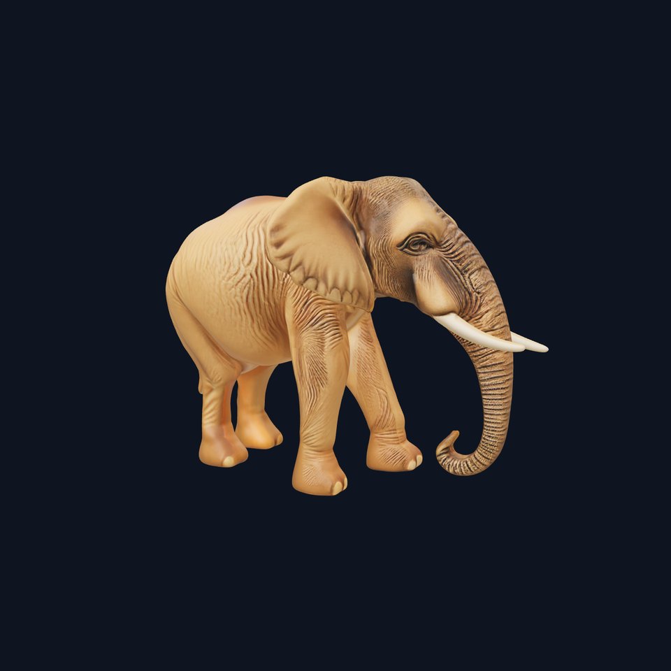 Elephant Model Pack  Detailed D Animal Render