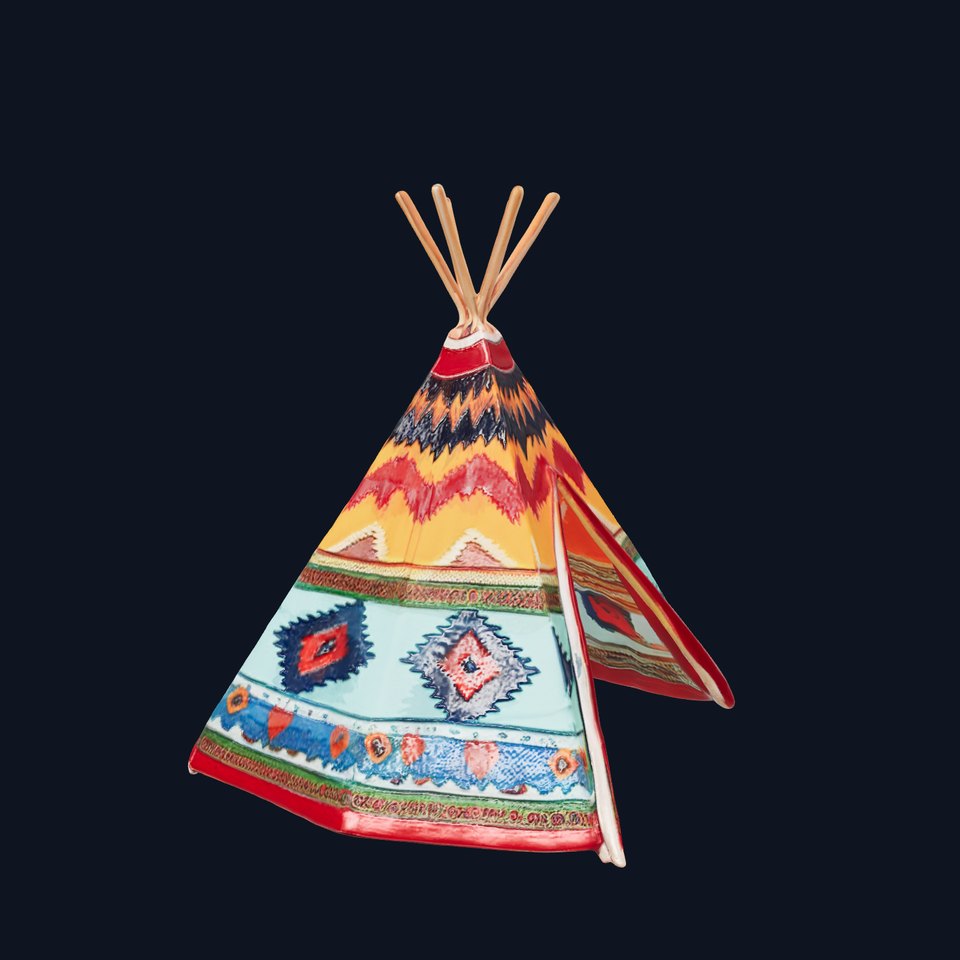 Colorful Teepee Tent D Model Pack