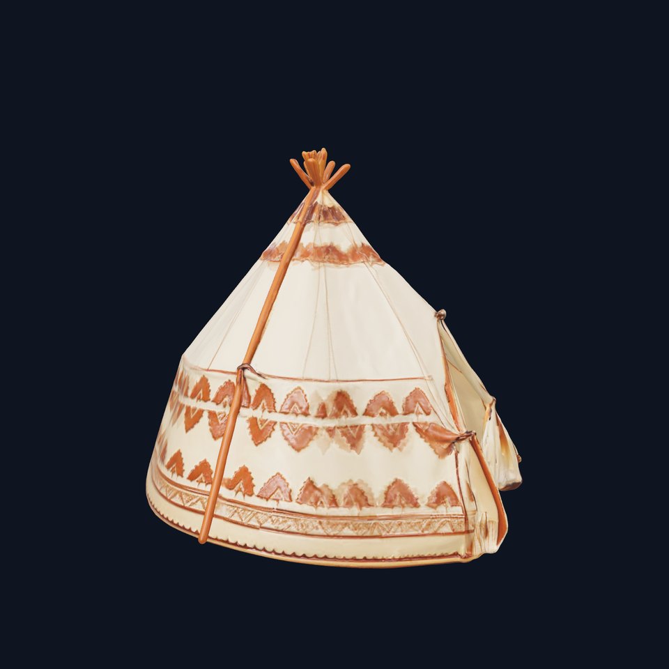 Traditional Teepee Tent Model Pack