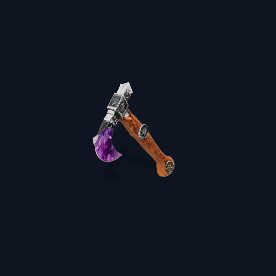 Fantasy Axe Model Pack with Amethyst Blade