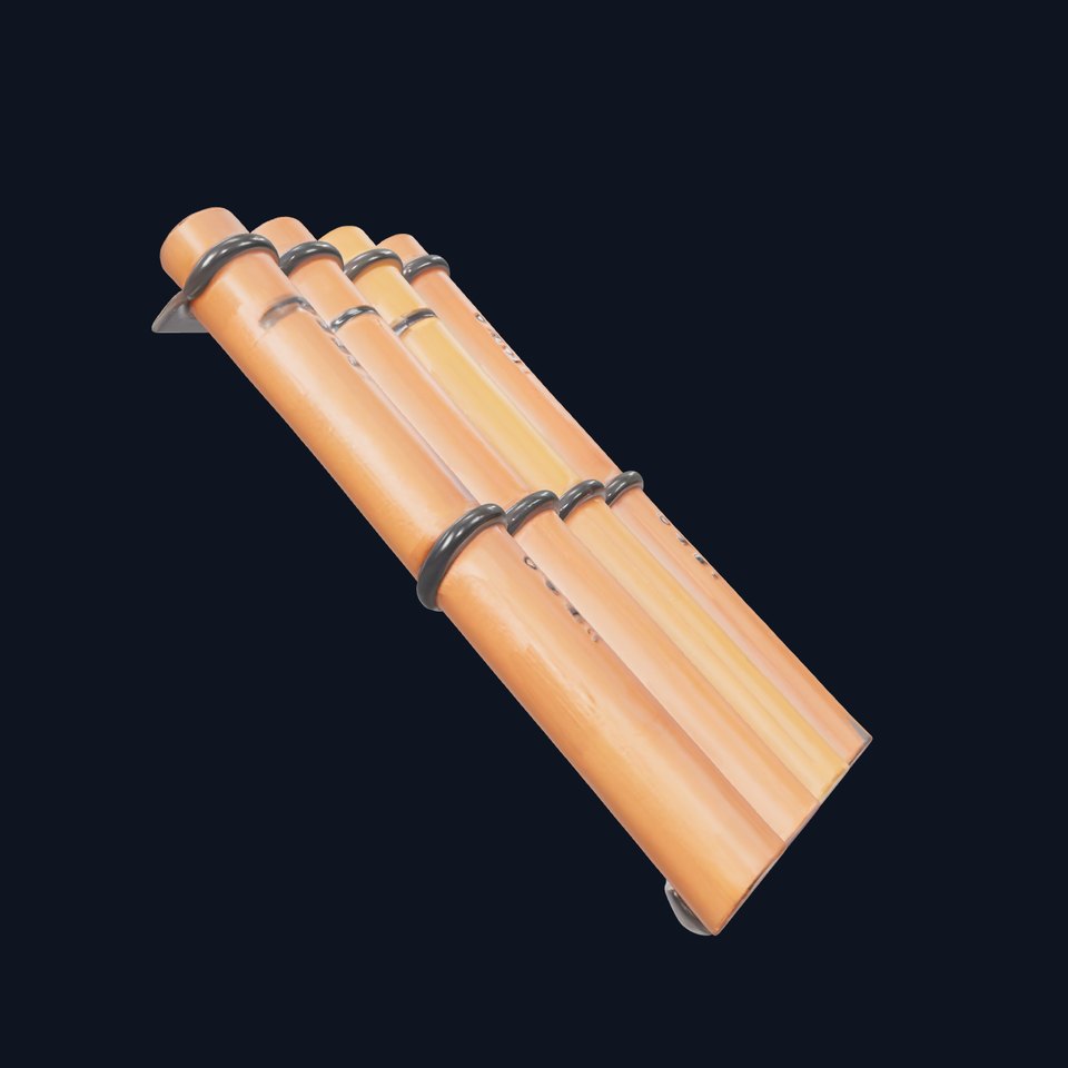 Bamboo Tube Model Pack  Versatile Decorative Set