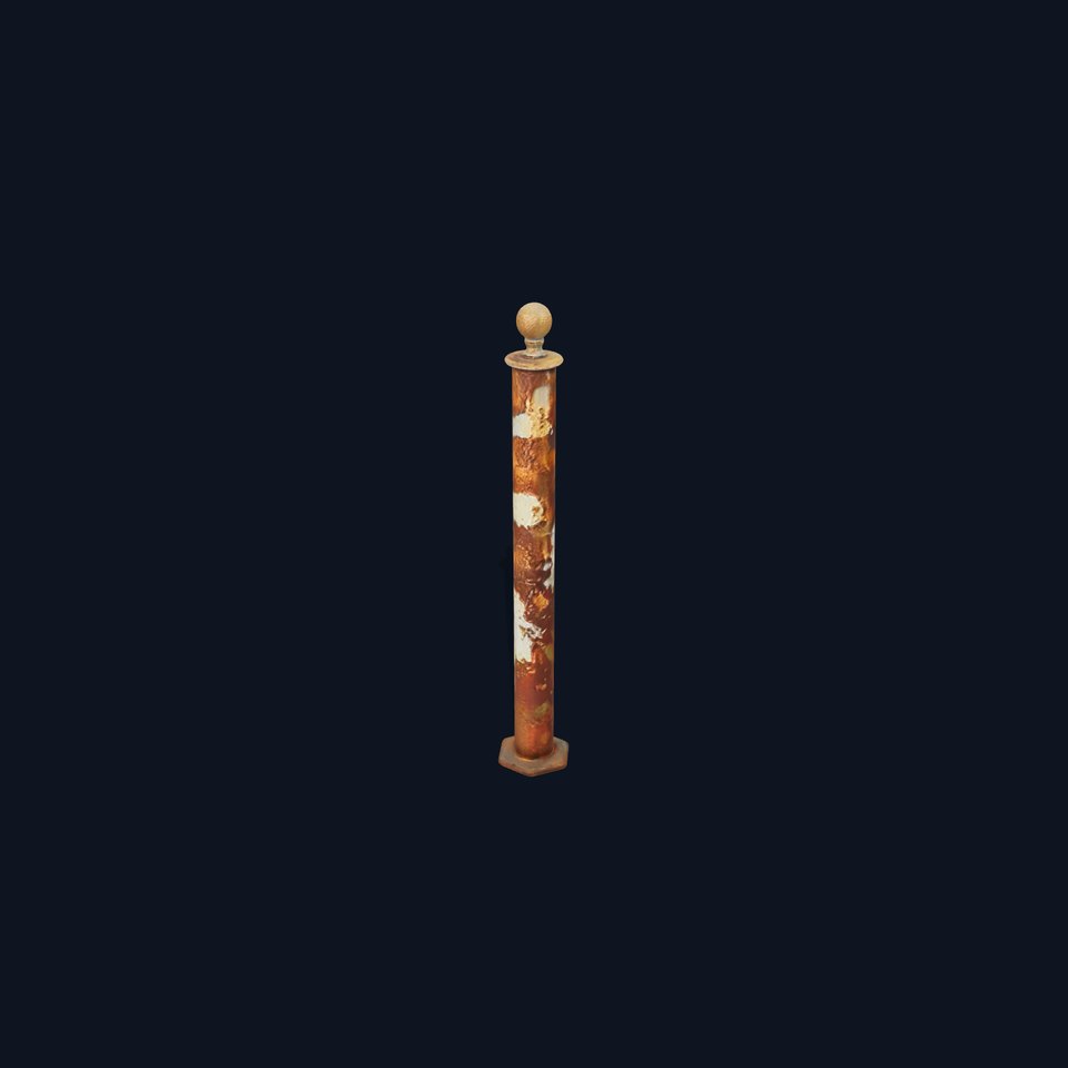 Antique Rusty Bollard Model Pack