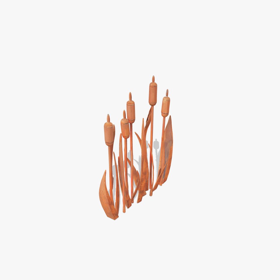 Rustic Cattail Reeds Model Pack