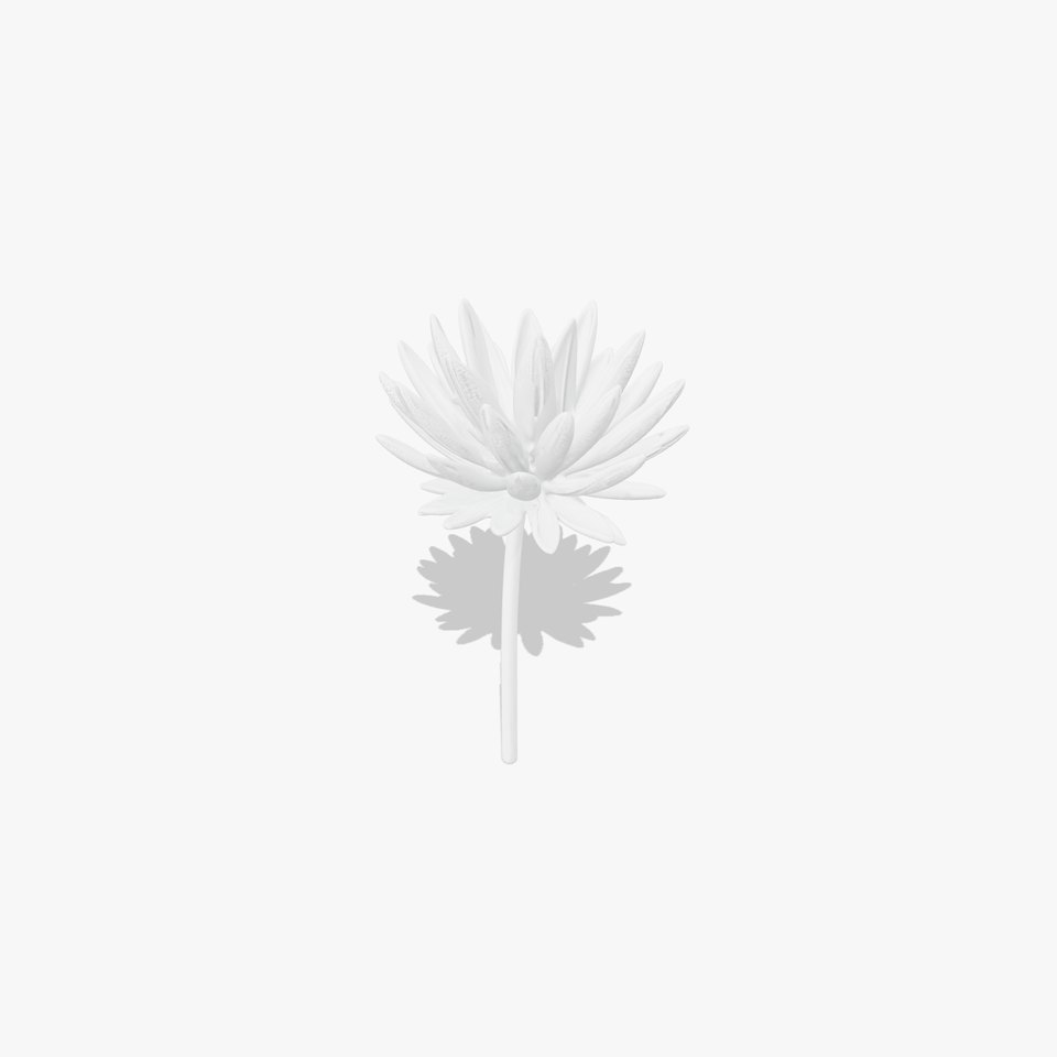 Metallic Flower Sculpture Model Pack