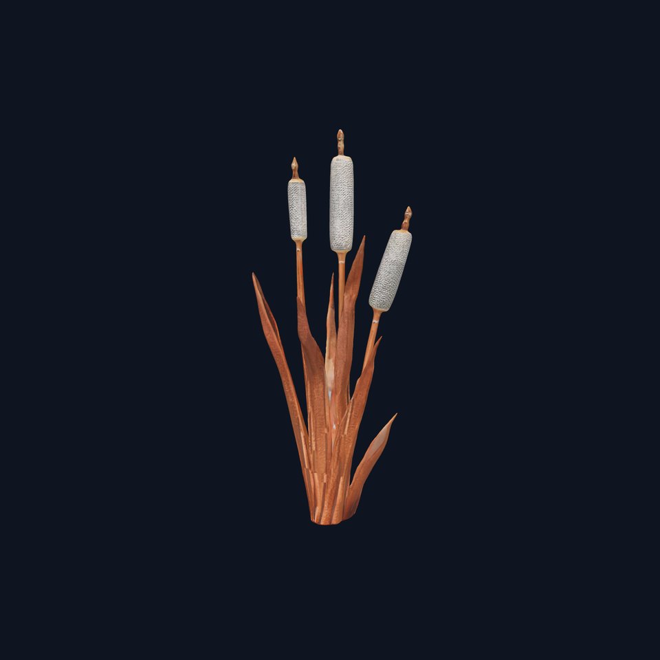 Cattail Plant Model Pack for Environment Design