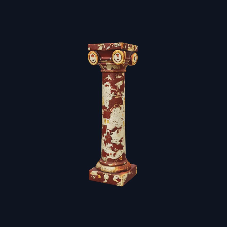Ancient Column Model Pack with PBR Textures