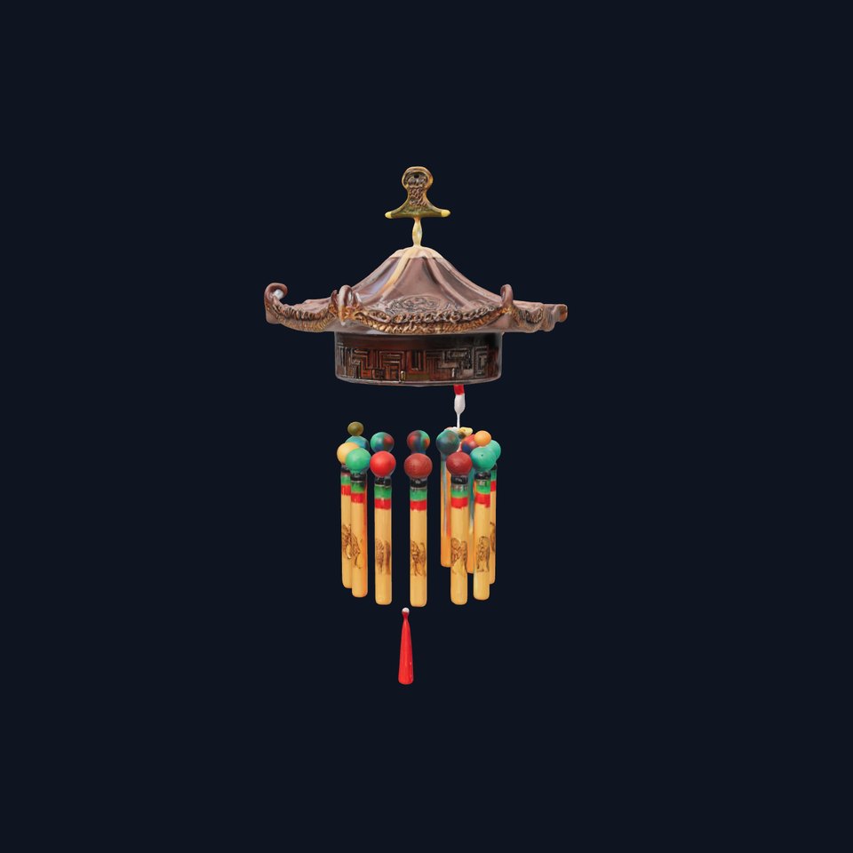 Traditional Asian Wind Chime Model Pack