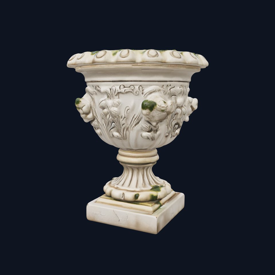 Ornate Stone Planter model pack
