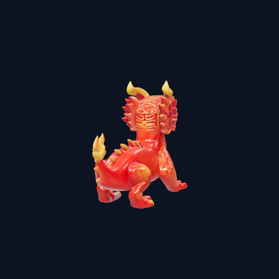 Dragon Figurine Model Pack  Detailed and Versatile