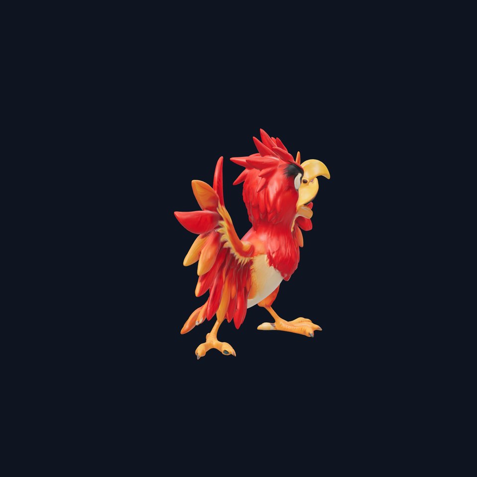 Vibrant Phoenix Bird Model Pack for Animation and Games