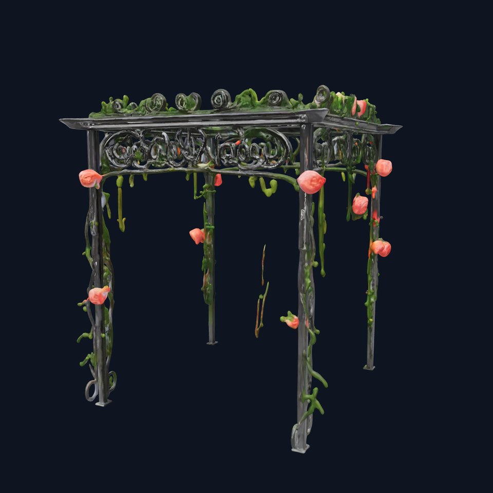 Romantic Floral Gazebo Model Pack