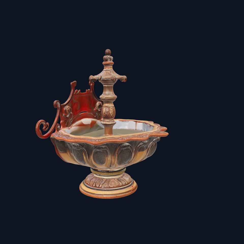 Ornate Fountain D Model Pack