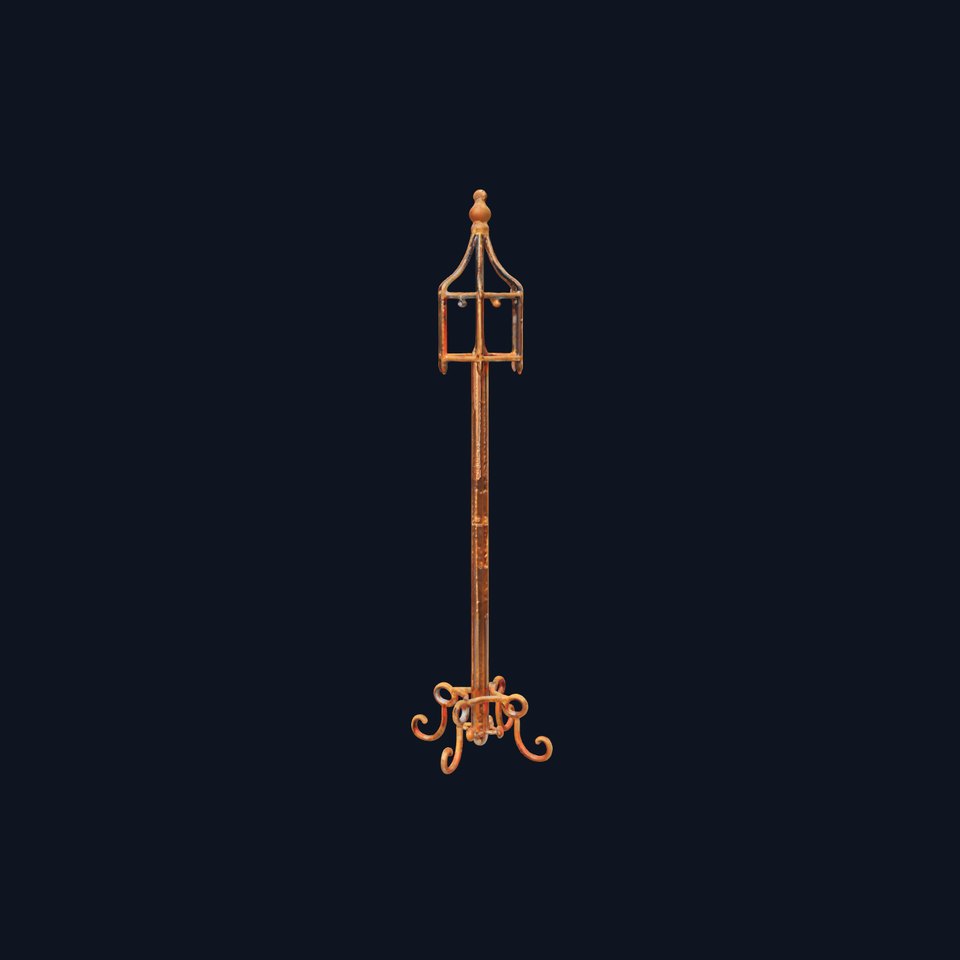 Vintage Iron Lamp Post Model Pack for Architectural Design