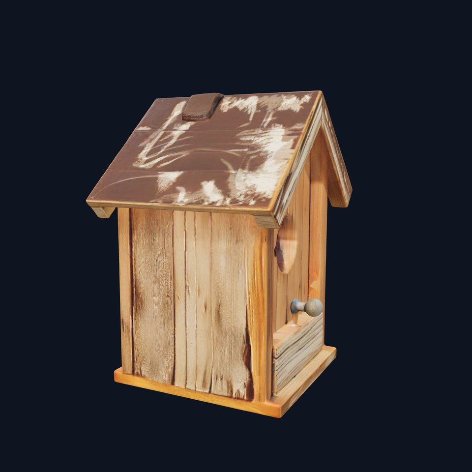 Wooden Birdhouse Model Pack