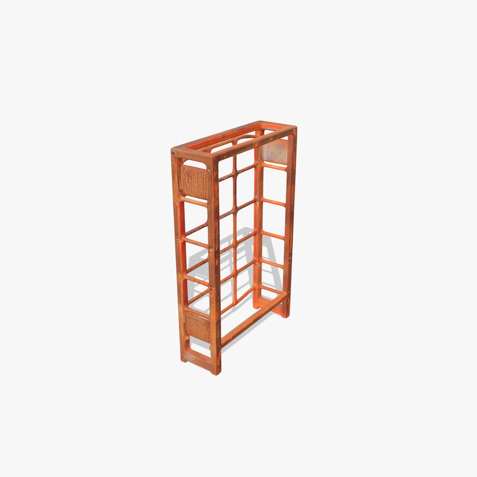 Industrial Metal Grid Shelf Model Pack