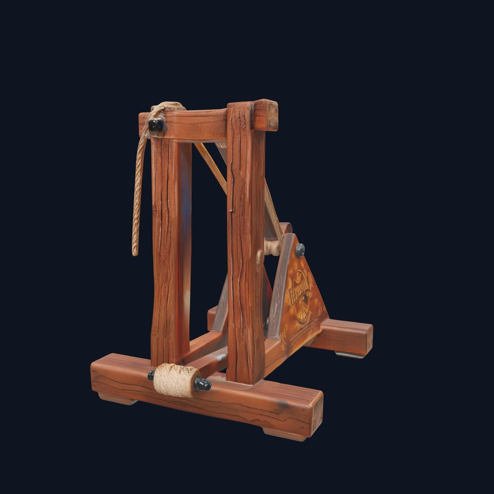 Medieval Catapult Wooden Model Pack