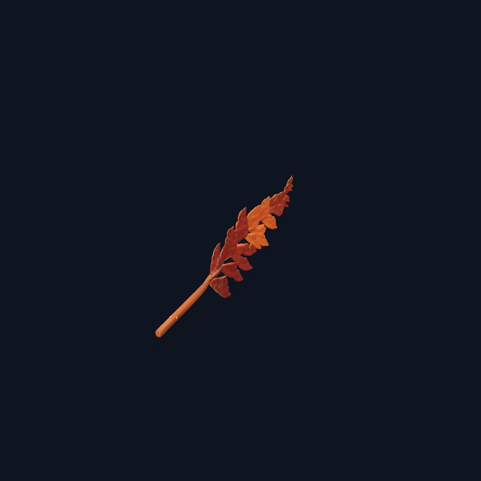 Fern Leaf Model Pack for Interactive and Environment Design