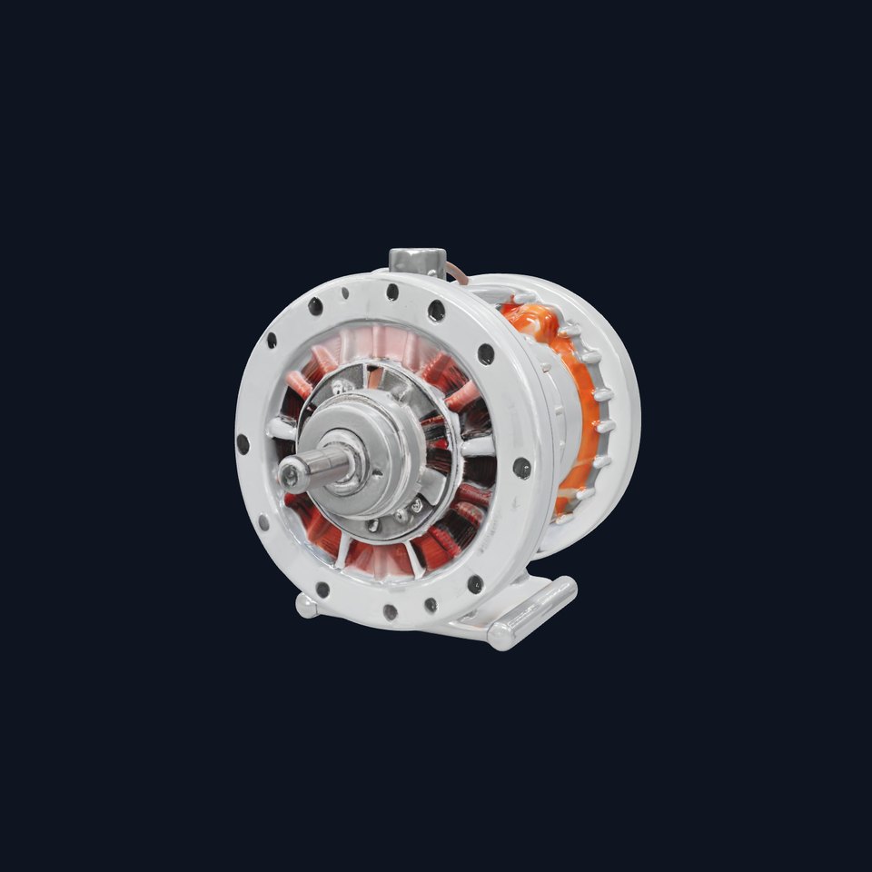 Electric Motor Model Pack with Detailed Coils