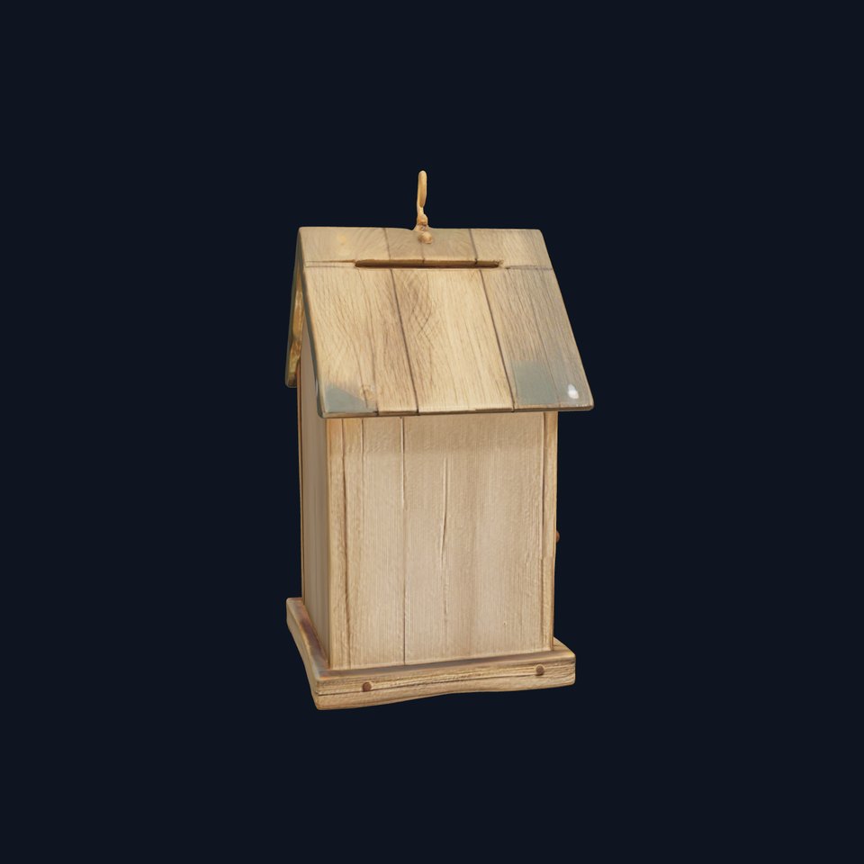 Birdhouse Wooden Model Pack for Environmental Design