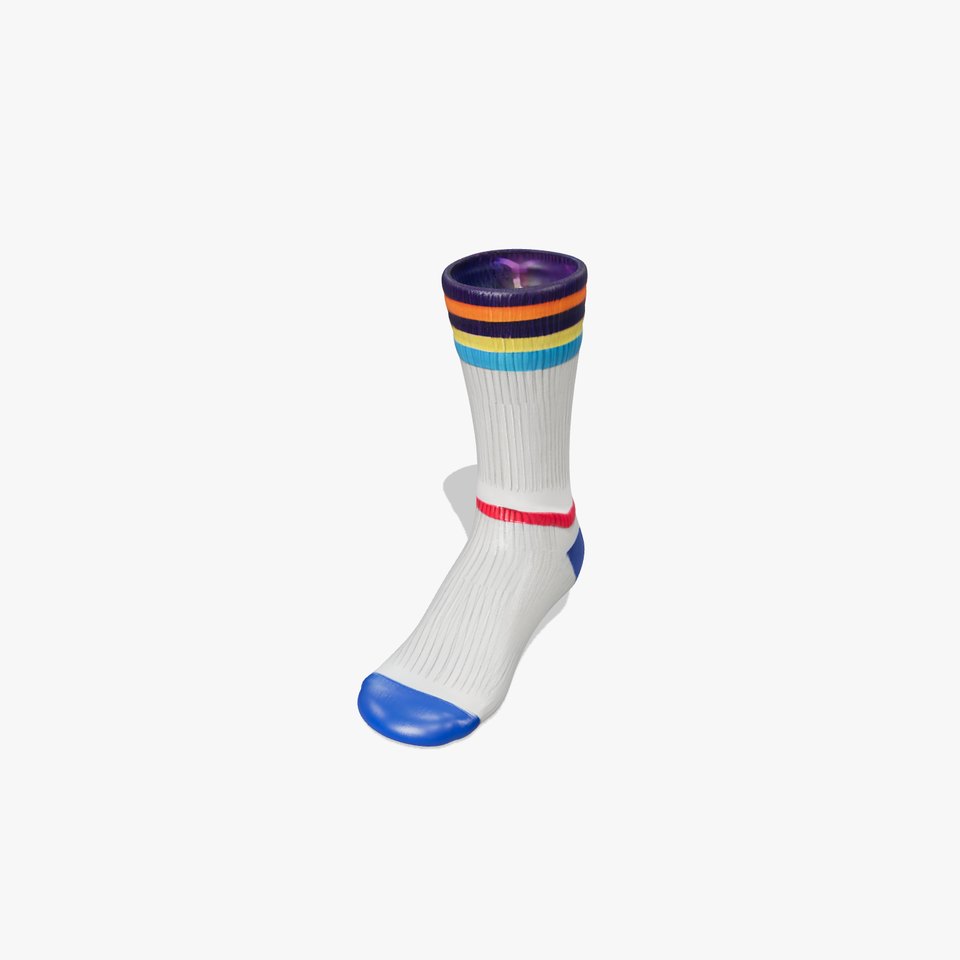Colorful Striped Sock Model Pack