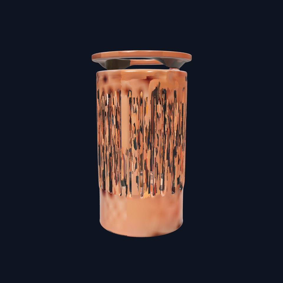 Stylish Outdoor Waste Bin Model Pack