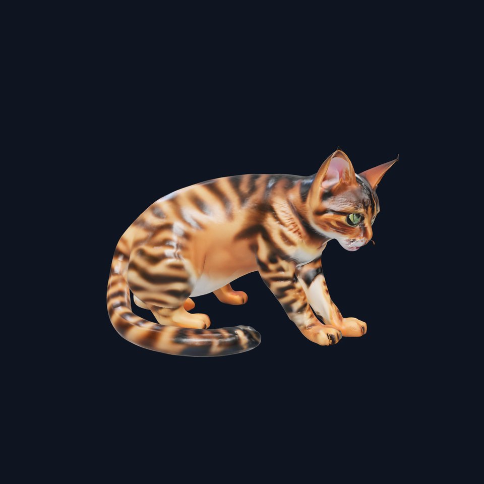 Bengal Cat Realistic Model Pack for D Design