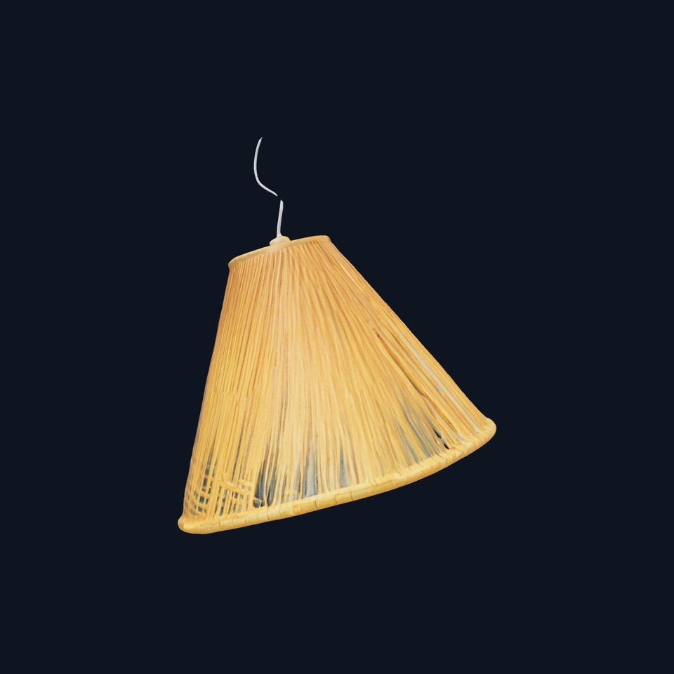 Rattan Pendant Lamp Model Pack