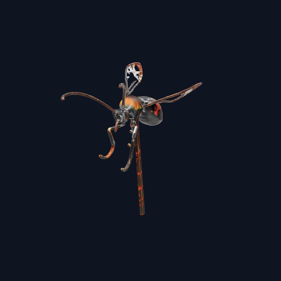 Insect Model Pack with Detailed Textures and LOD Options